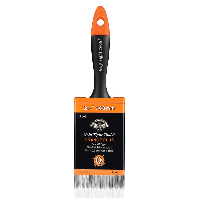 Grip Tight Tools PL05 Professional Orange Plus Paint Brush, 2-1/2"