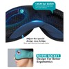 3D Sleep Mask Bluetooth 5.4, Sleep Headphones Music Eye Cover