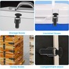 2-Pack Metal Spring Loaded Toggle Latch - Durable Buckle Lock