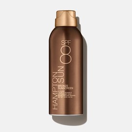 Hampton Sun SPF 8 Bronze Continuous Mist Sunscreen | Sunbathing Enhancer | Touch of Warm Bronze for an Instant, Radiant Glow | Antioxidant-Rich Moisture with Vitamin E + Aloe Vera | Oil-Free