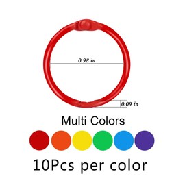 Colorful Metal Binder - Durable Loose Leaf Book Rings, 60Pcs Keychain Rings for Notebooks, Cards, Documents, and Papers | Premium Metal Binder Rings for Organizing and Binding