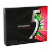 Five 5 Gum Strawberry Flood Sugarfree Gum, 15Piece (Pack of