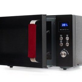 BlueStars Microwave Door Handle Covers, Set of 4, Keep Your Kitchen Appliances Clean from Smudges, Drips, Food Stains, Oil, Decor Protector for Ovens, Microwaves, Cabinets Pull (Red)