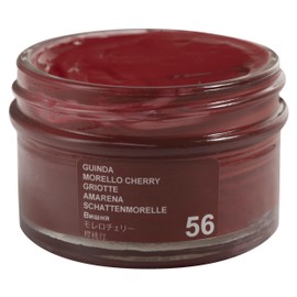 Tarrago Shoe Cream Professional Shoe Polish for Leather Boots, Shoes, Purse, Furniture Eco Friendly Leather Conditioner 1.7oz - Morello Cherry Red #56