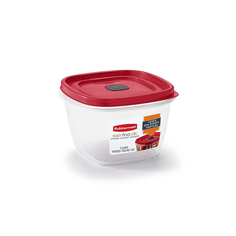 Rubbermaid 7 cups Food Storage Container 3 Pack Clear