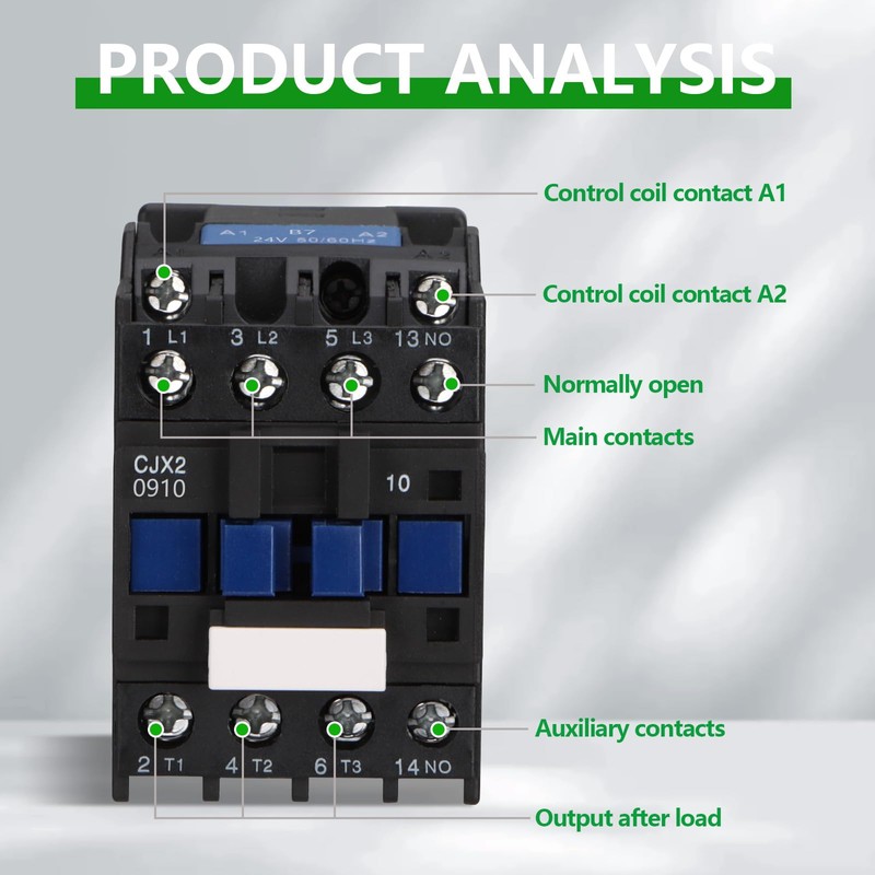 Wengart AC contactor CJX2-0910, AC24V 4NO improve your industrial performance