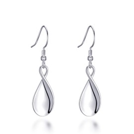 Philip Jones Sterling Silver Infinity Curve Earrings