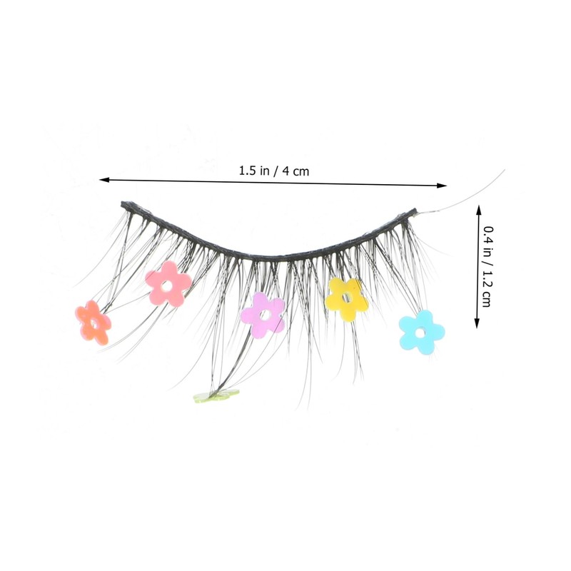 Beavorty Sequin False Eyelashes Glitter Lashes for Cosplay Makeup Natural