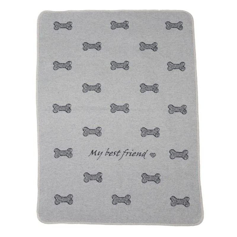 David Fussenegger Dog Blanket 'My Best Friend/Bone Allover 70 x