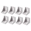 sourcing map Inside Corner Bracket Gusset, 40mm x 40mm for