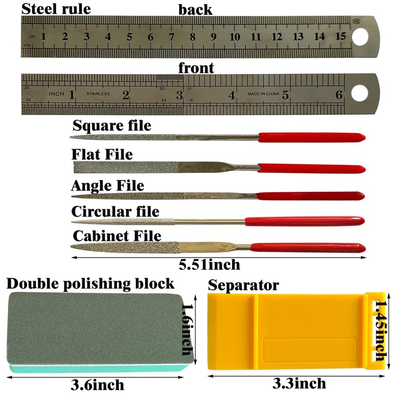 KOOMEKI 36 Pcs DIY Modeling Hobby Tool Kit, Basic Modeler