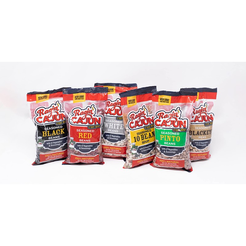 Seasoned Red Beans 16 oz Ragin Cajun (Pack of 6)