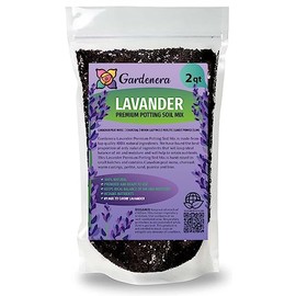 Organic Lavender Soil Mix by Gardenera - Provide The Best Growing Medium for Your Plants - 2 QUARTS