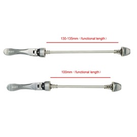 PLATT Bike Quick Release Skewers MTB Wheel Hub Skewers Front and Rear Axle Fit for Road Bike,Mountain Bike, BMX (Titanium,1Pair)