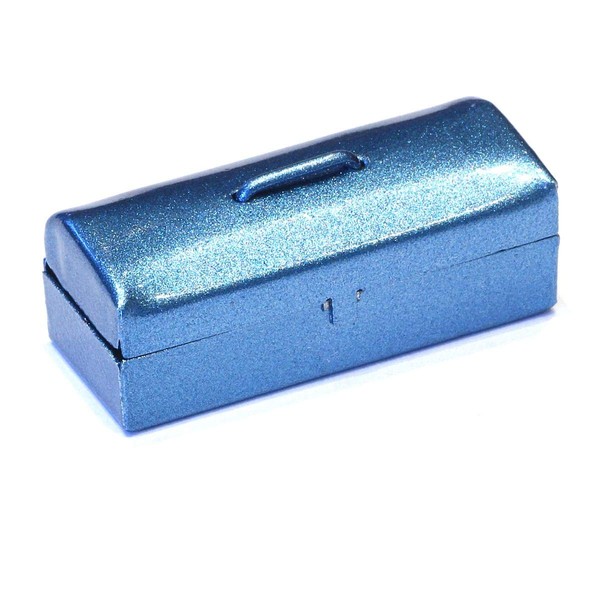 MyTinyWorld Dolls House Miniature Blue Metallic Opening Toolbox