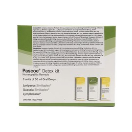 Pascoe – Pascoe Detox Kit – Oral Drops - Homeopathic kit for the relief of sinus congestion, indigestion, hives, bloating, irritability, fatigue, headaches and constipation – Five Week Cleanse, gentle and easy on the body
