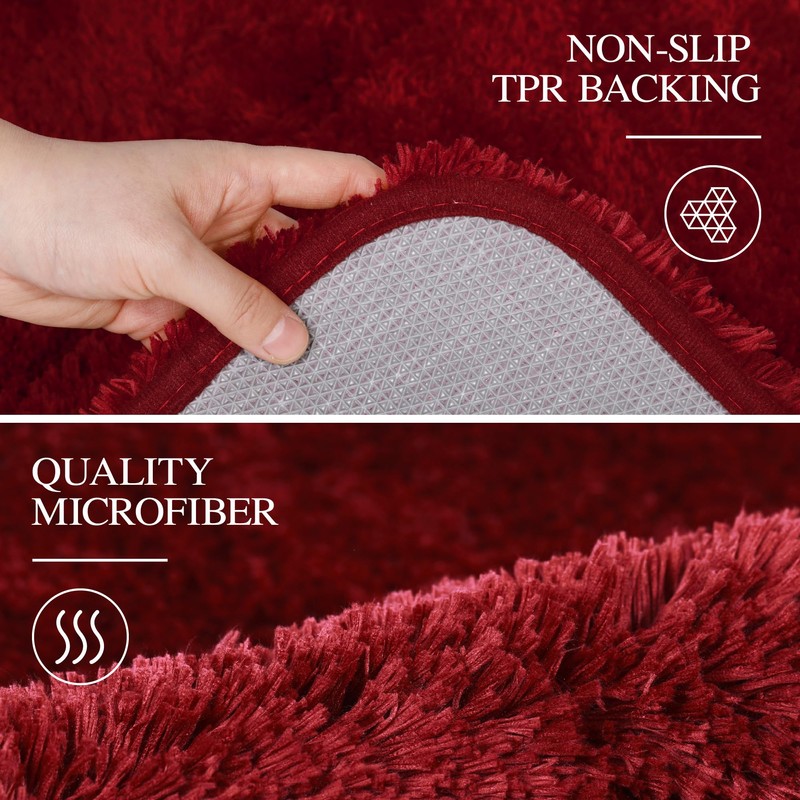 Walensee Bathroom Rug Non Slip Bath Mat for Bathroom (16