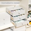Tynulox Underwear Organizer Drawer, 15 Cells Plastic Socks Drawer, Stackable