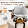 LUXJA Insulated Slow Cooker Bag Compatible with Crock Pot, Beige