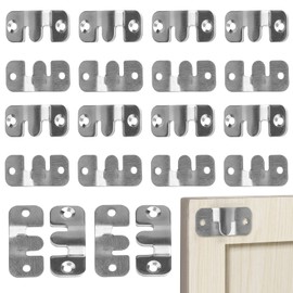 TONAUP Picture Frame Hanger, 20 Pieces Interlocking Picture Hanger, Heavy Duty Photo Frame Hanging Hooks Furniture Connector for Home Office Photo Picture Painting Display Art Gallery Wall Mount