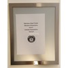 Elevator Notice frame 8.5" x 11" stainless Steel