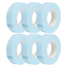 6Pcs Lash Tape,Eyelash Tape,Lash Tape for Eyelash Extension,Eyelash Tape for Lash Extensions 6M, Eyeliner Tape for Comfortable and Easy to Tear,Eye Tape for Eyelash Extension Accessories(Blue)