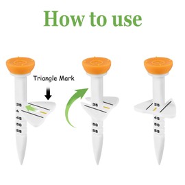 Lunarthos 12PC Golf Tees with Adjustable Height Markers, Multi - Color Golf Accessories for Accuracy & Precision Improvement