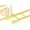 Sunrise Sound House Miniature Musical Instrument Trombone 1/4 Gold