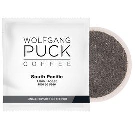 Wolfgang Puck Coffee, Organic Fair Trade, South Pacific Dark, 9.5 Gram Pods, 18-Count (Pack of 3)