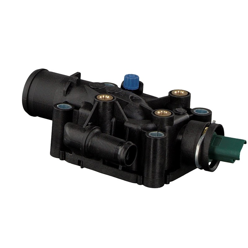 febi bilstein 34977 Thermostat Housing with Temperature Switch, Pack of
