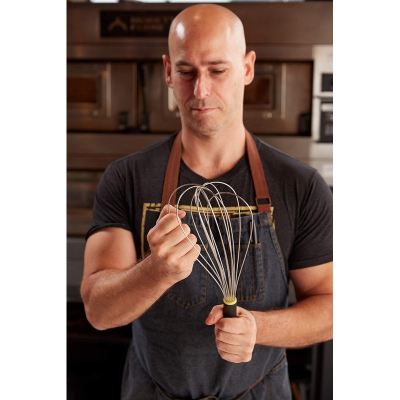 Matfer 111022 Whisk with Plastic Handle, Black, 10"