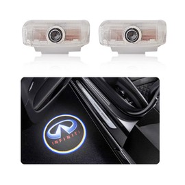 Courtesy Light, Car Courtesy Lamp, LED Logo Projection Courtesy Light, Door Light, Infiniti Y50, Fugue Y51, Cima J50 Series, Set of 2 Tools, Compatible with Infinity Door Curtain Lamp