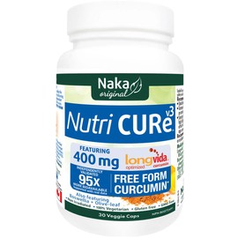 Naka Herbs Nutri CURe v3 Longvida Optimized, 30 Vegetable Capsules, 30 Capsules