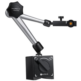 Neoteck Magnetic Base Stand for Digital Dial Indicator Gauge Pro-176lbs/80kg Tensile Force - Silver