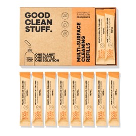 Good Clean Stuff Multi-Purpose Home Cleaning Refill Sachets,10 x High Powered Multi-Purpose Cleaning Sachets. Kitchen, Bathroom, Counters (Mint & Lime) (Grapefruit & Mandarin)