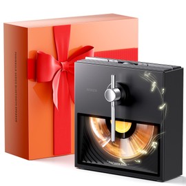 WSKEN Retro Bluetooth Speaker Gifts - for Music Lovers/Women/Men/House Warming,Vintage Aesthetic Desk Decor for Home Room Bedroom Office,Powerful Stereo Sound BT5.3 Wireless Speakers,Black