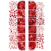 Heart Nail Art Glitter Valentine's Day 3D Holographic Sparky Love