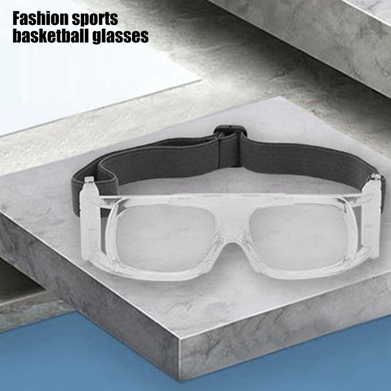 AntiExplosion Basketball Glasses Football Goggles UV Protection Sport Eyeglasses(White )