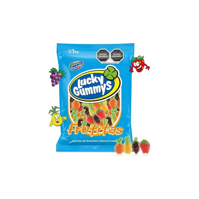 Lucky Gummys Frutitas Gomitas de Azucar 1kg