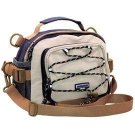 Convertible Travel Lightweight Reflective Crossbody EDC Bag with Key Ring Strap, Colorful Binocular Case Mesh Pocket Casual Bag for Hiking Outdoor Work (Blue)