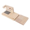 Wooden Nail Drill Stand Organizer with 81 Holes Drill Bits