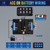 MICTUNING P1B RGB 8 Gang Switch Panel, Multifunction Toggle Momentary