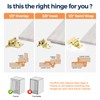 Home Expert 20 Pack (10 Pairs) Gold Cabinet Hinges for