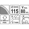 Diamond Cutting disc 115 mm Continuous