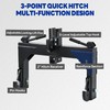 SYNTHACY 3 Point Quick Hitch with Quick Attach Adapter, Heavy-Duty