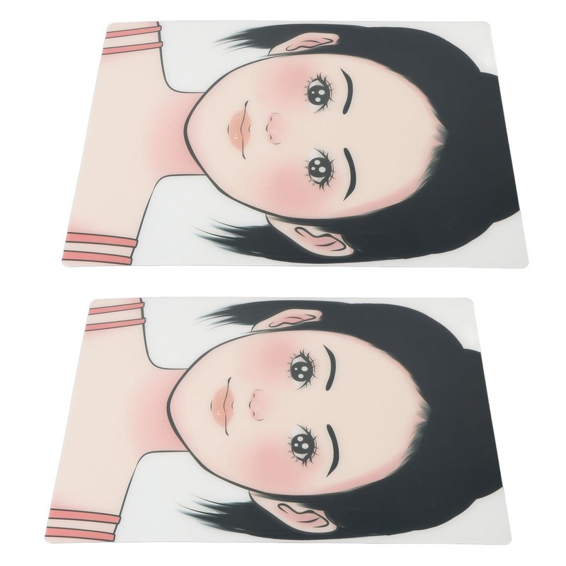 Makeup Practice Face, 2-Piece Washable Reusable Makeup Practice Board for
