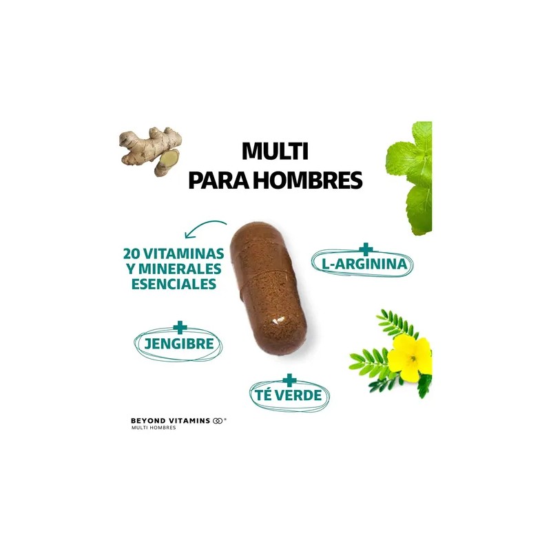 Kit 1 Multivitaminico Hombre + 1 Magnesio Complex Sabor Sin