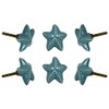 TRINCA-FERRO Set of 6 Ceramic Starfish Knob Kitchen Cabinet Cupboard