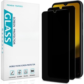 (2 Pack) Privacy Screen Protector Designed for  Galaxy A14 5G Anti-Spy Tempered Glass, Anti Scratch, Bubble Free - Color: Black