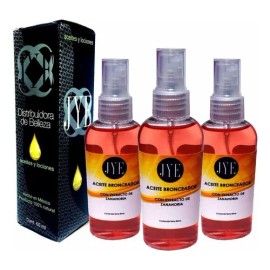 3 Aceites Jye Bronceador Con Extracto De Zanahoria 180ml